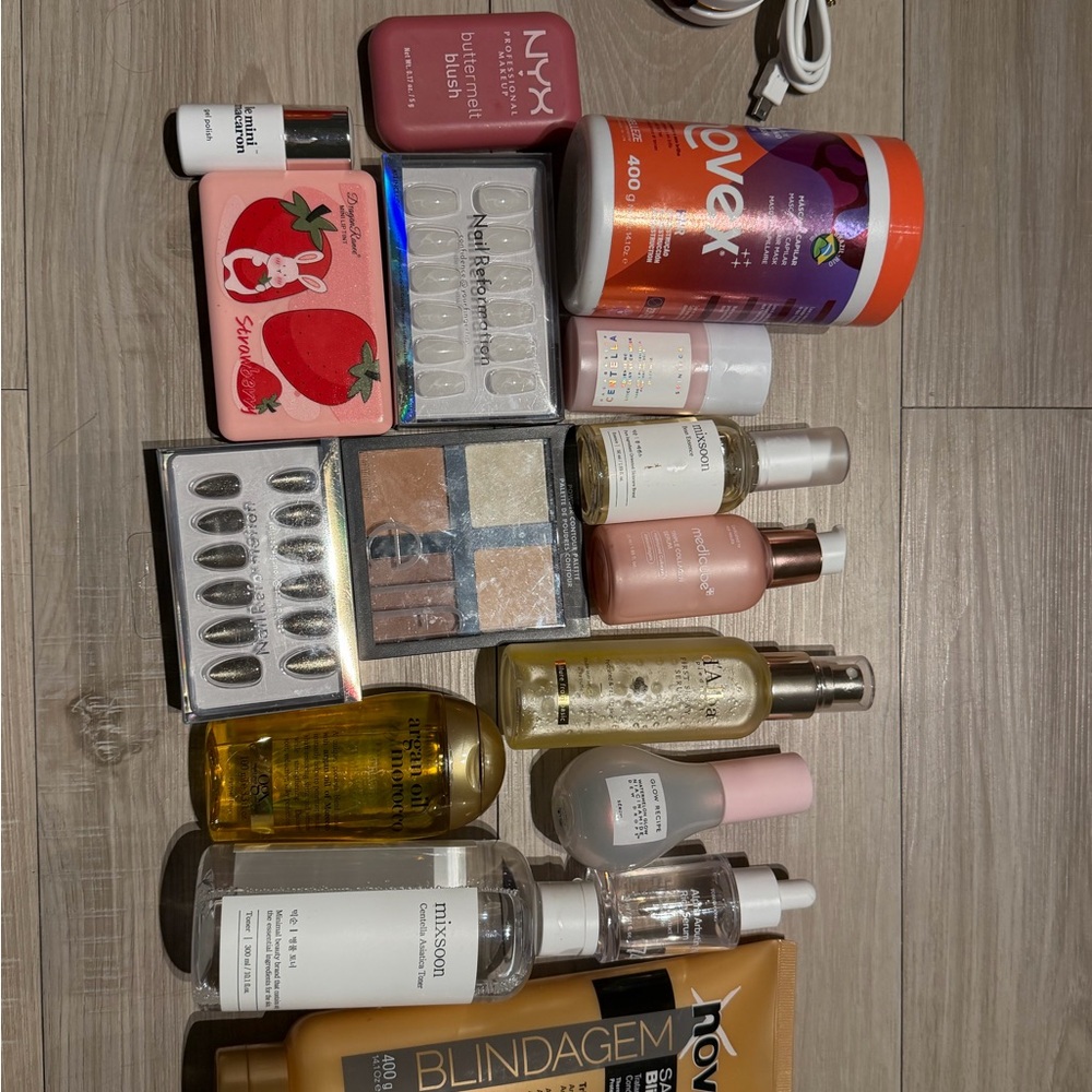 Sephora Beauty Collection with Pink and Gold Accents